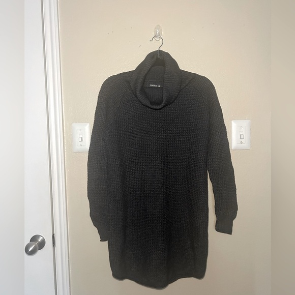 Nice!! TOAD & CO Chelsea Turtleneck Tunic Gray Sweater Dress, Size M - Picture 1 of 11